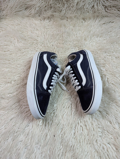 Vans | Dark Blue & White | Lo Top | Old Skool