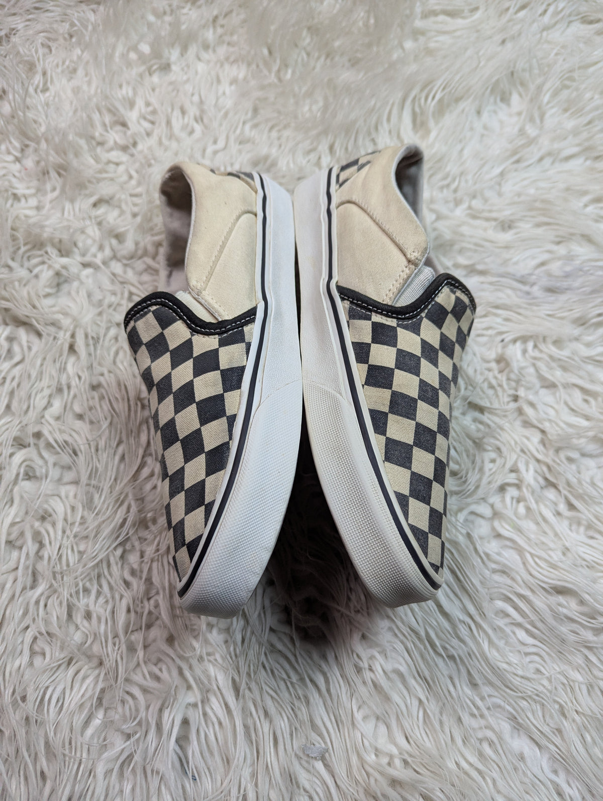 Vans | Black & White | Check Board | Slip Ons