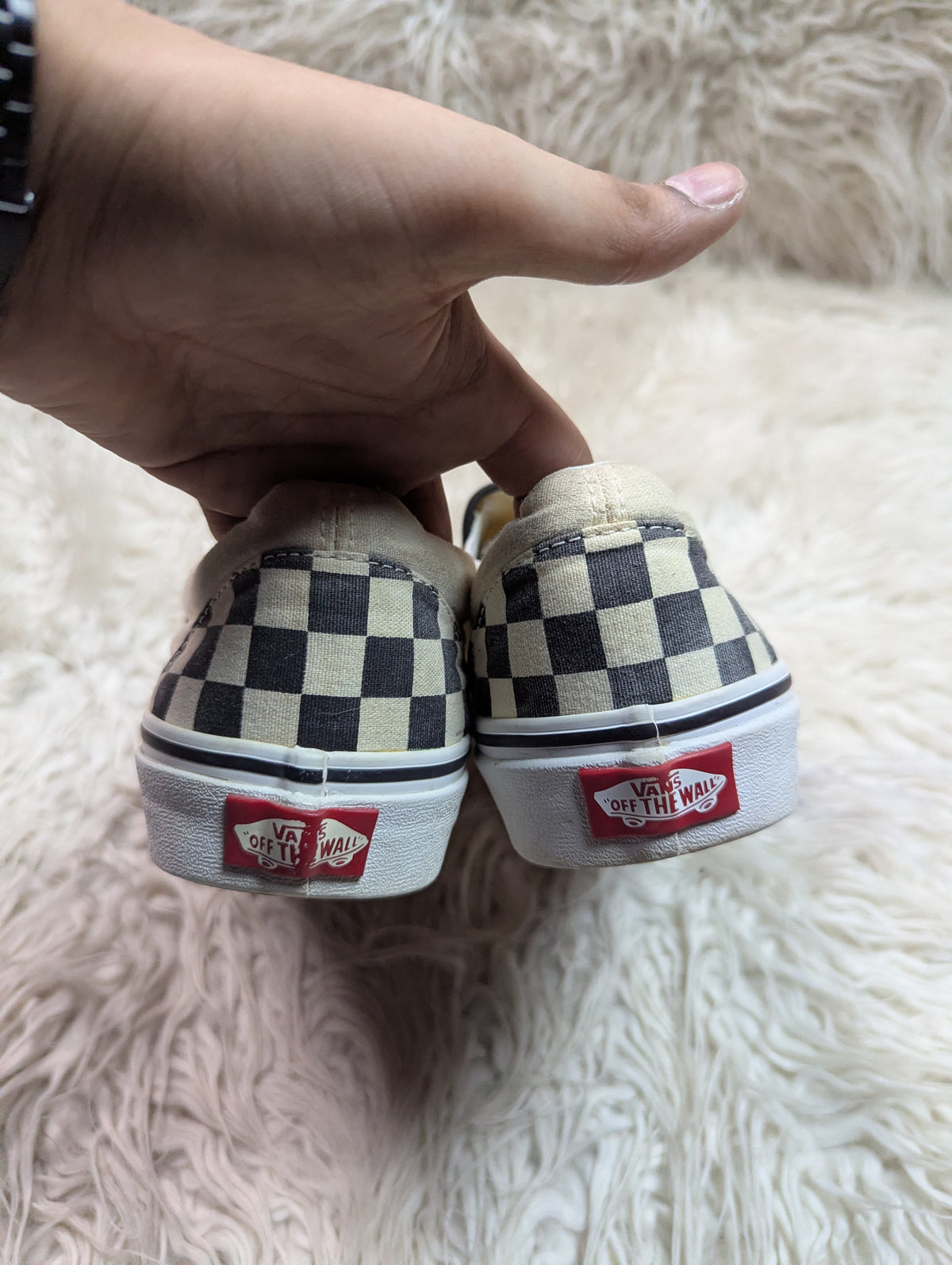 Vans | Black & White | Check Board | Slip Ons