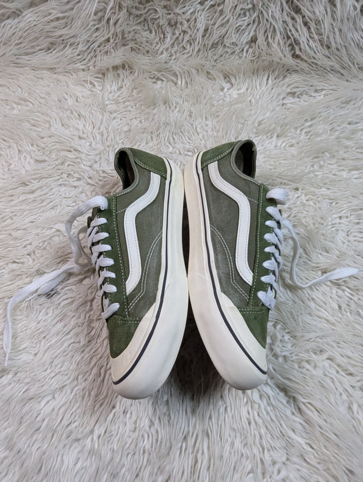 Vans | Green & White | Lo Top | Old Skool