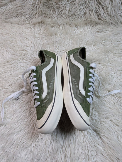 Vans | Green & White | Lo Top | Old Skool