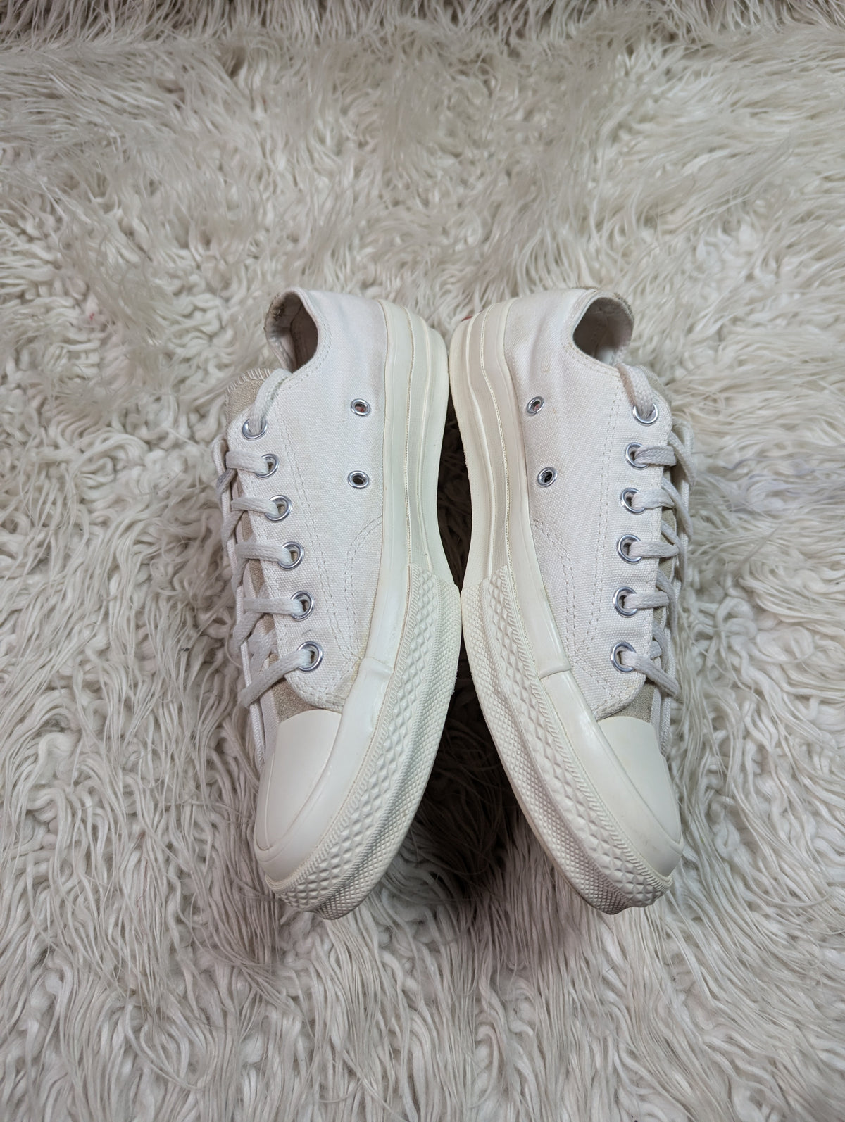 Split-Material Platform Low-Tops