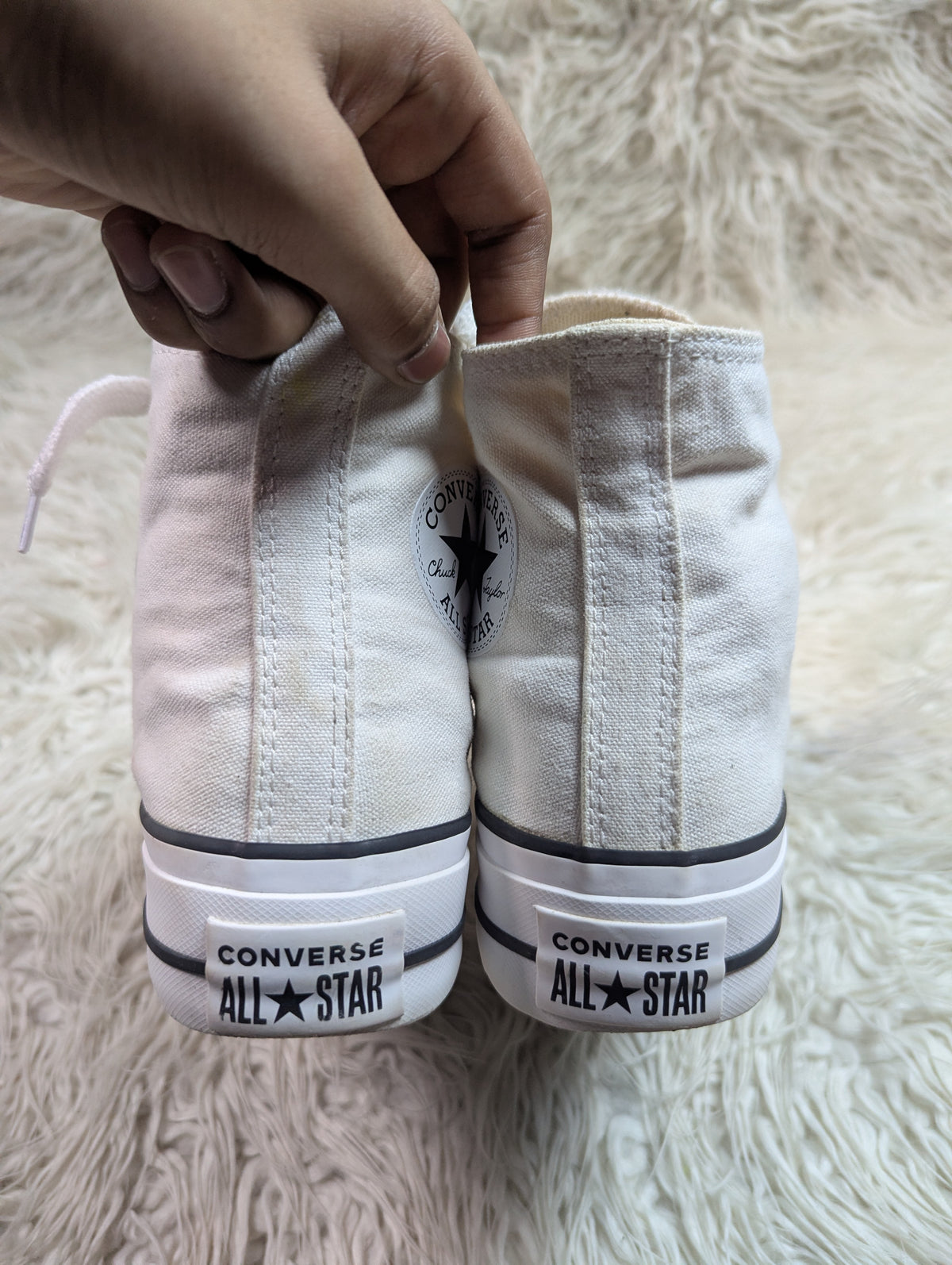 Chuck Taylor | White | High top| Converse | Platforms
