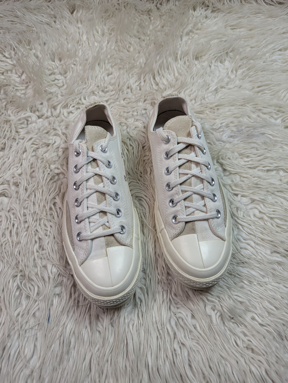 Split-Material Platform Low-Tops