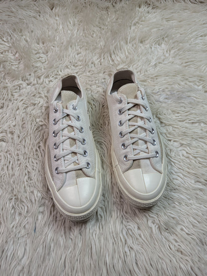 Split-Material Platform Low-Tops
