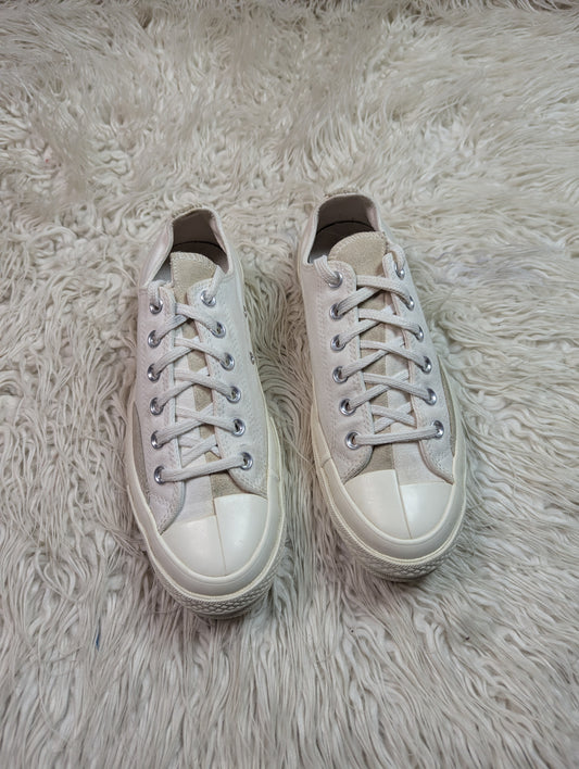 Split-Material Platform Low-Tops