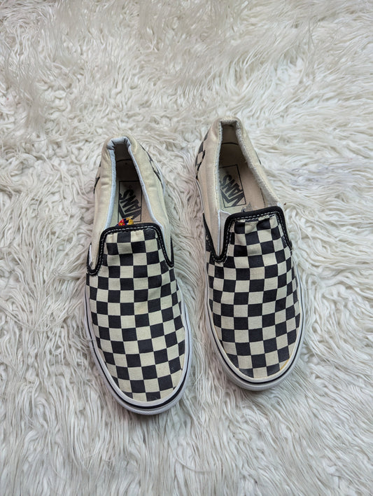 Vans | Black & White | Check Board | Slip Ons