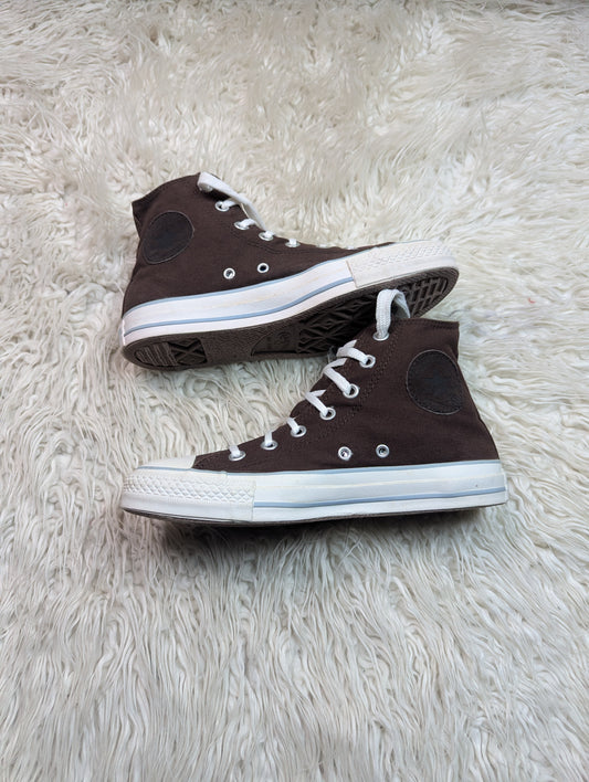 Chuck Taylor | Dark Brown & White | High top| Converse