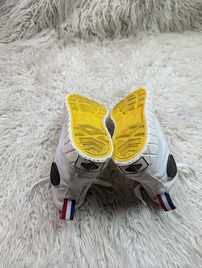 mid-top diamond-foxing canvas sneakers