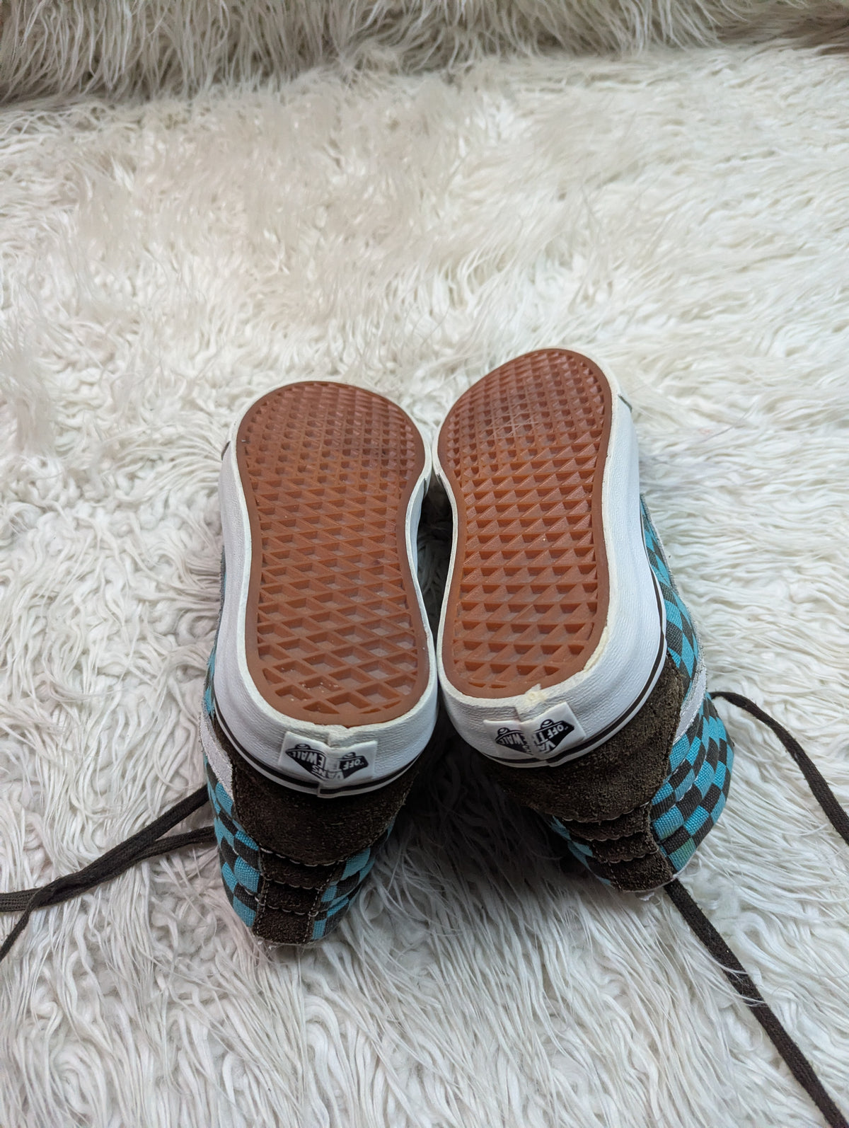 Vans | Brown & Green Check Board | Hi Top | Old Skool