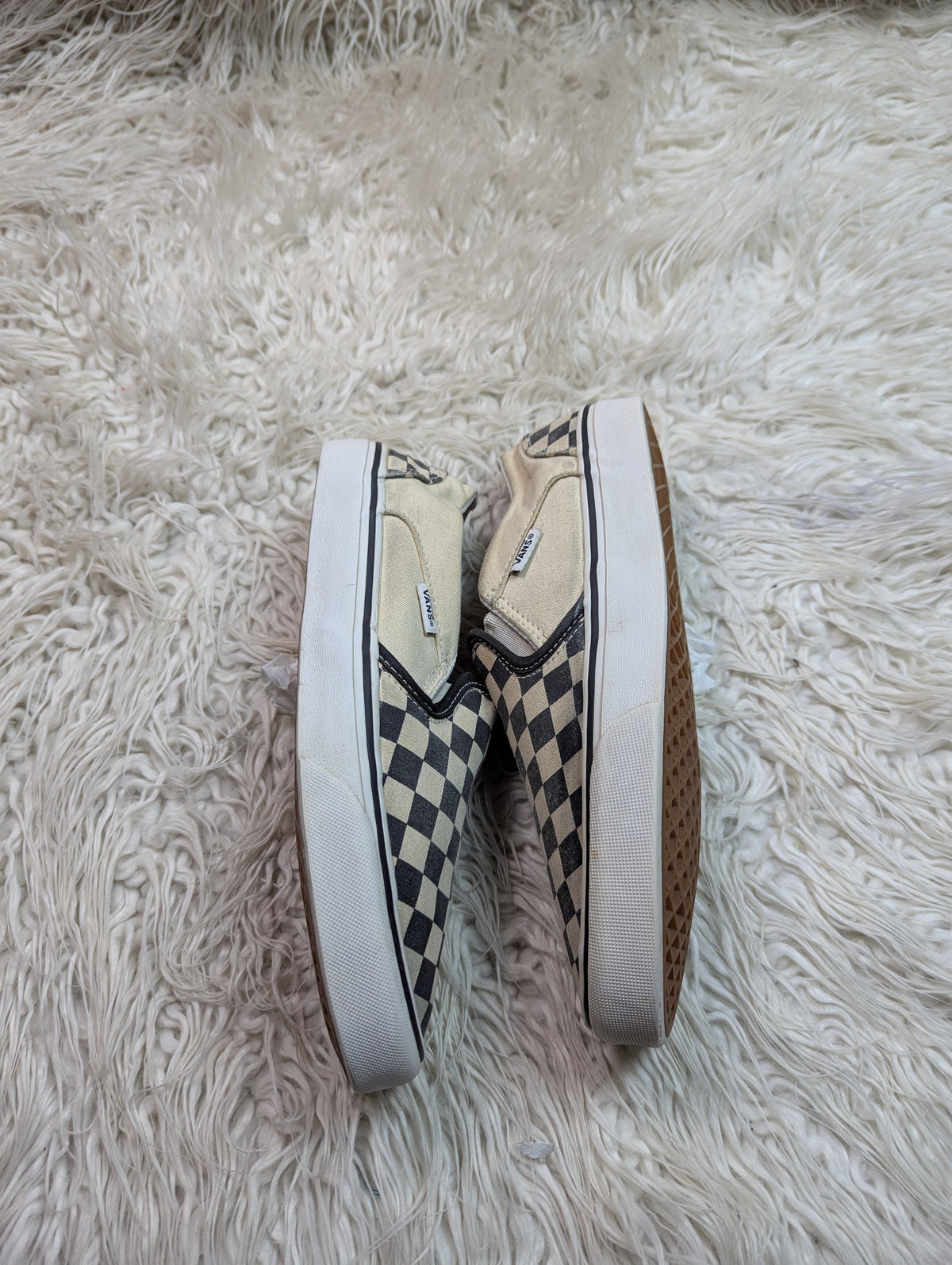 Vans | Black & White | Check Board | Slip Ons