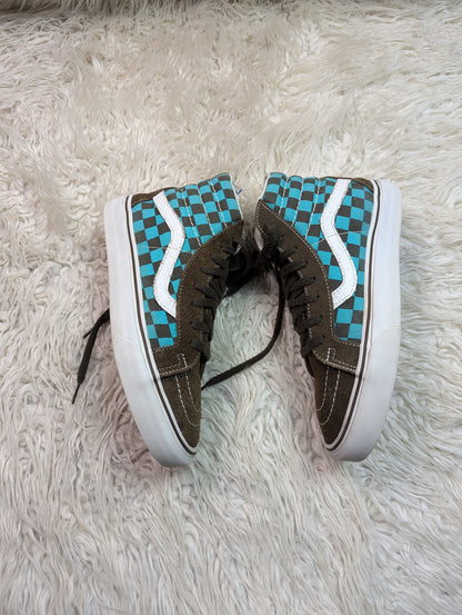 Vans | Brown & Green Check Board | Hi Top | Old Skool