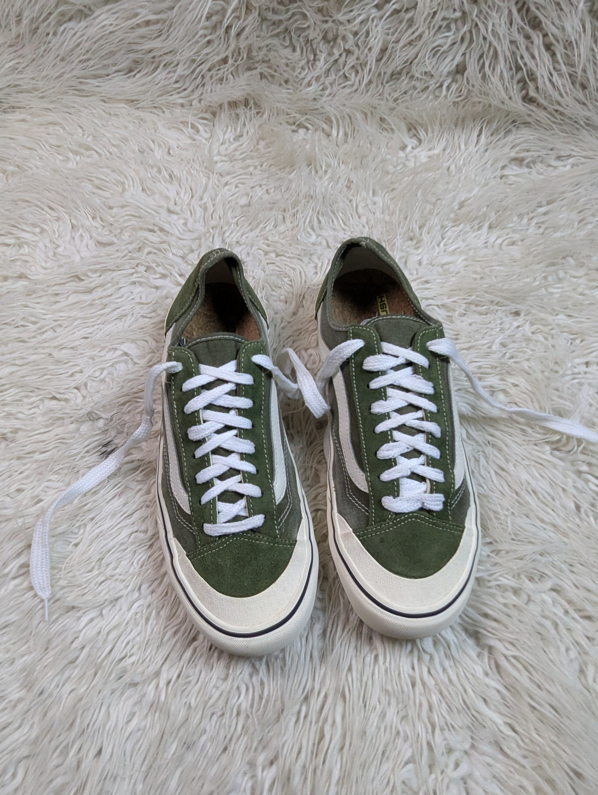Vans | Green & White | Lo Top | Old Skool