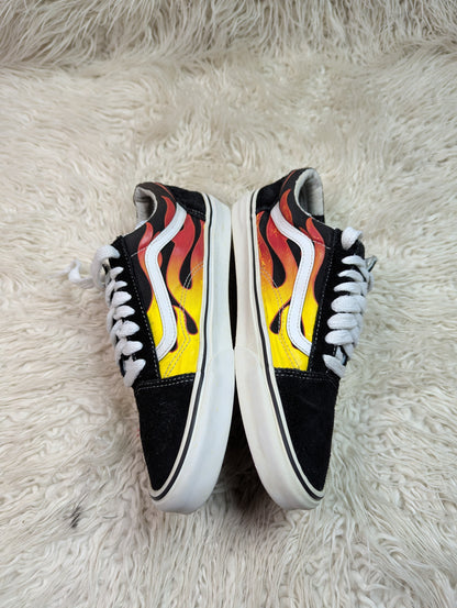Vans | Black & White | Fire | Lo Top | Old Skool
