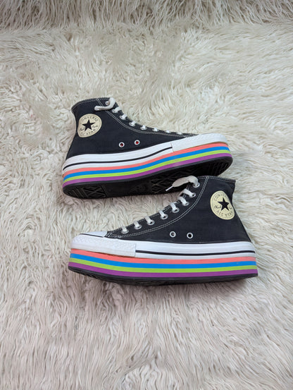 Chuck Taylor | Black & White | High top| Converse | Platforms | EVA High