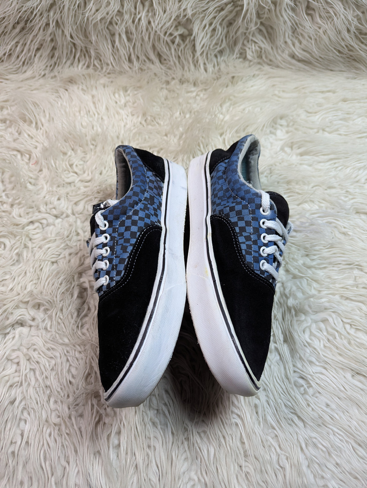 Vans Checkerboard Flag in the Black / Aqua