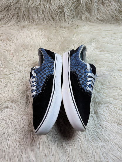 Vans Checkerboard Flag in the Black / Aqua