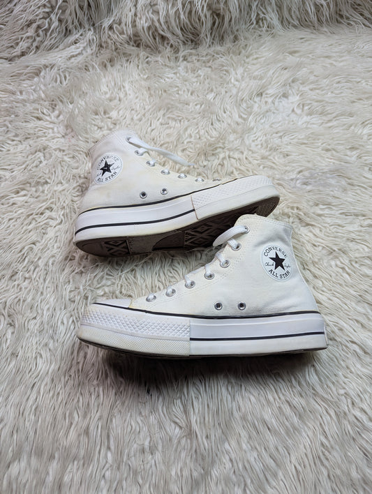 Chuck Taylor | White | High top| Converse | Platforms