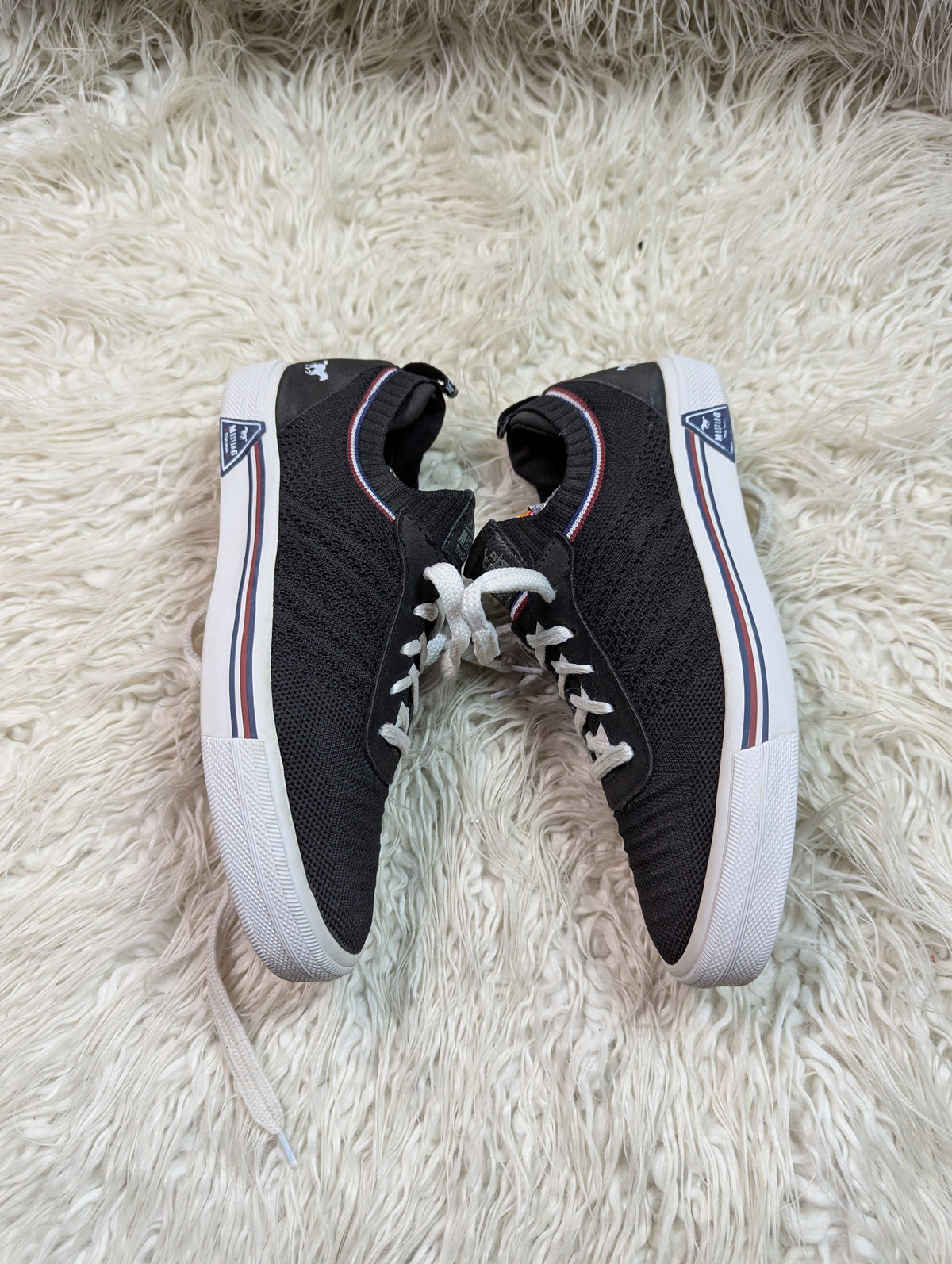 Ribbed-vamp | Black & White |canvas | sneakers