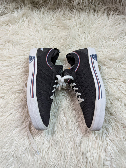 Ribbed-vamp | Black & White |canvas | sneakers
