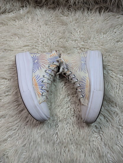 Chunky Platform Floral High-Tops