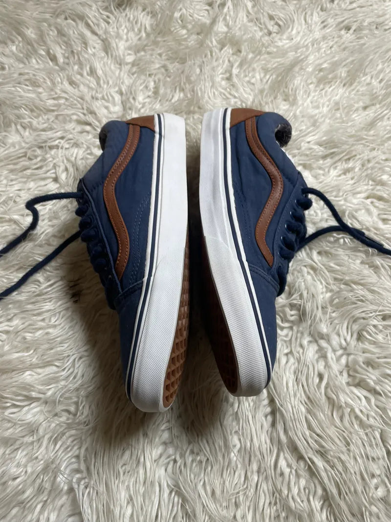 Vans | Navy Blue & White | Lo Top | Old Skool