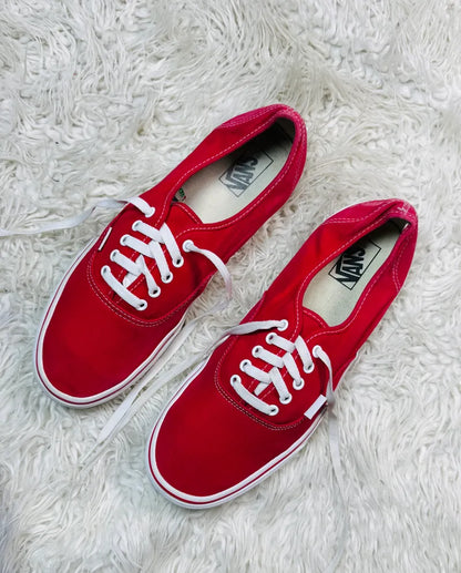 Vans | Red | At Wood