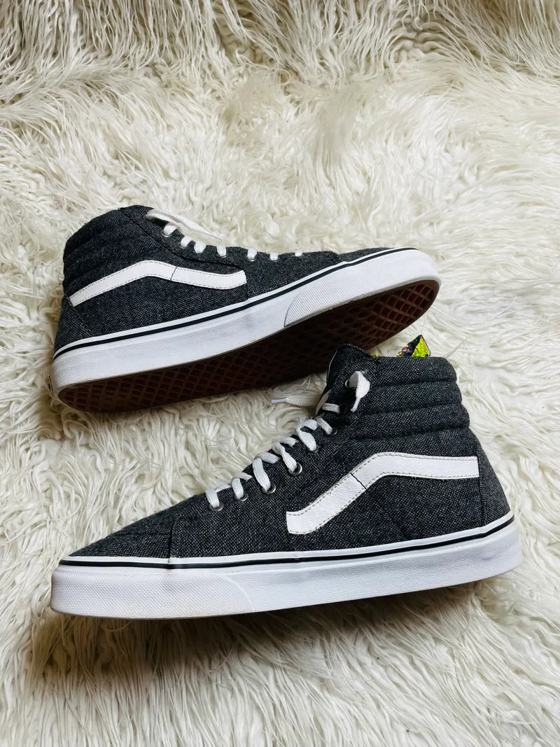 Vans | Grey & White | Hi Top | Old Skool