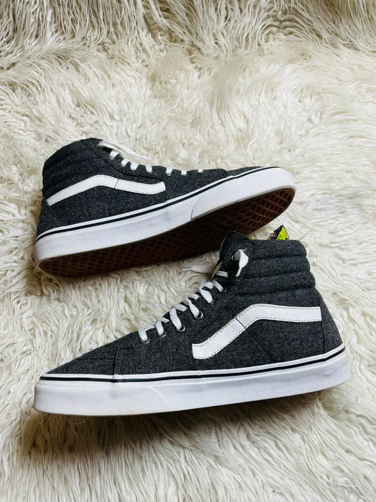 Vans | Grey & White | Hi Top | Old Skool
