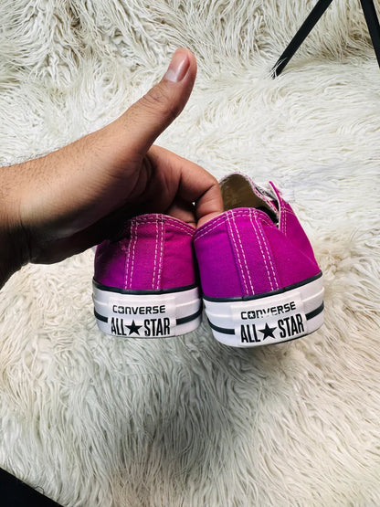 Chuck Taylor Converse All Star ⭐️ lo top Purple & White