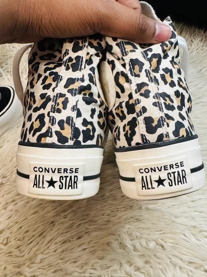 Converse Chuck Taylor Lift Leopard High Top Driftwood/Light Fawn/Black