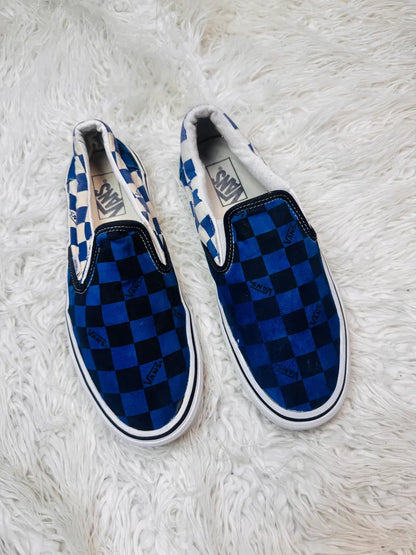 Vans Checkers Slip ons Dark blue