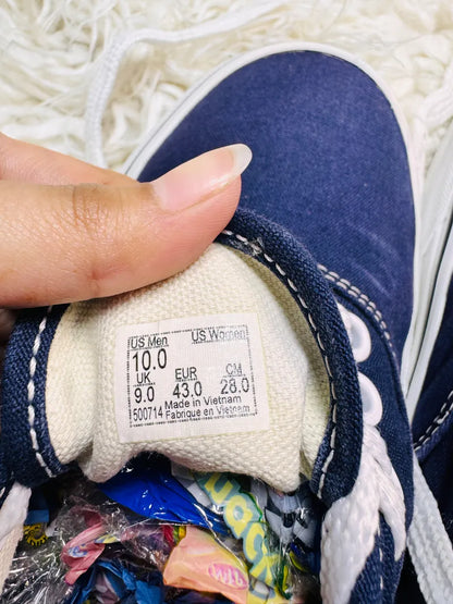 Vans Authentic | Navy Blue & White | Lo Top