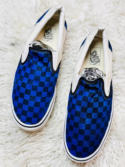 Vans | Slippers | Checkers High Sole Blue