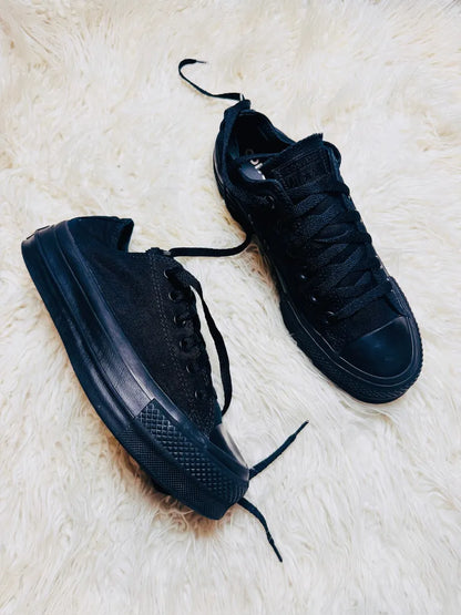 Converse High Heels All Black