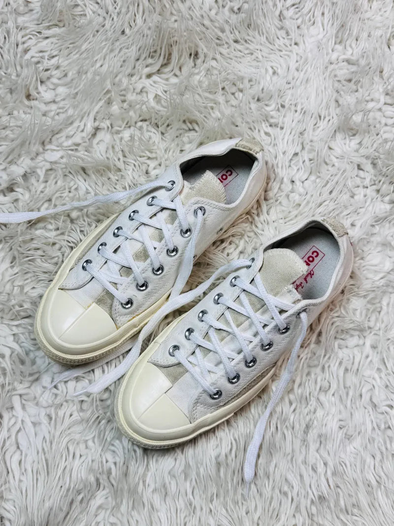 All Star Ox 70s Trainers White Egret Uni Red Rivalry