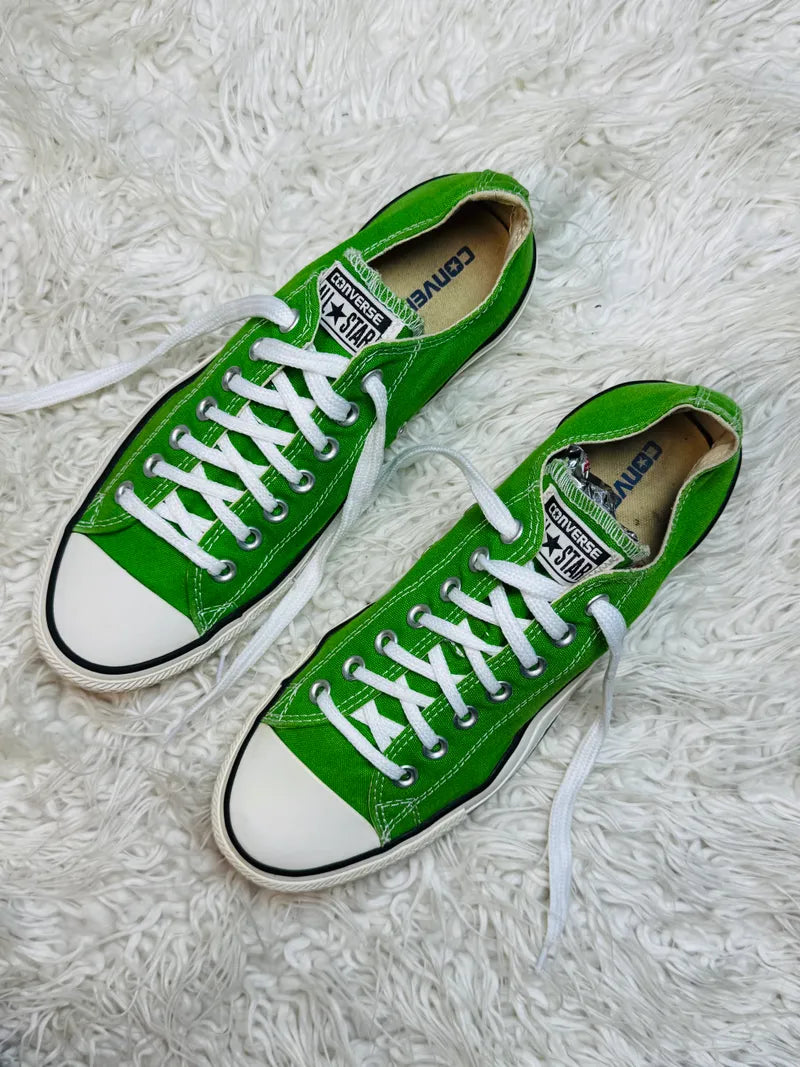 Converse | Green & White | Low Top