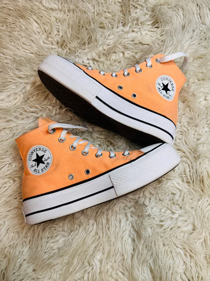 Converse Chuck Taylor All Star Lift Platform High Orange 🧡
