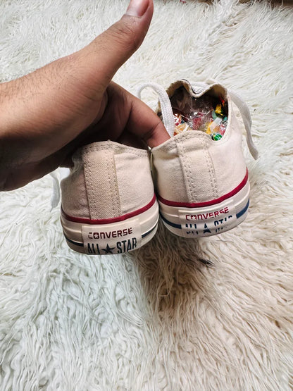 Chuck Taylor | White Red Blue strips | lo Top | Converse