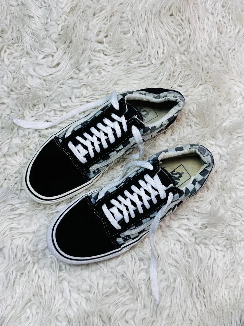 Vans | Checkers | Black & White | Old Skool